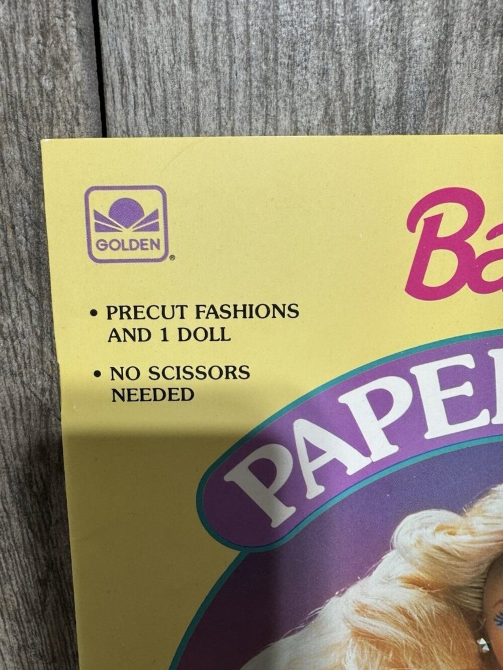Vintage Barbie Deluxe PAPER DOLL BOOK, 1991 Golden # 1502 Mattel Uncut 90s NEW - Picture 2 of 10